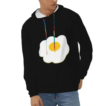 Мъжки блузи Градинска hoody с качулка Egg Sweatshirt Случайни мъжки есенно-зимния пуловер с качулка