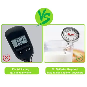 Практичен термометър за месо със защита от горещи, по-дълъг живот, термометър за вода, следи температурата на месо и продукти за скара