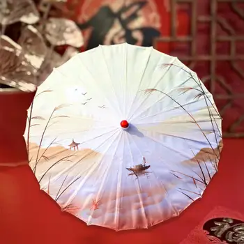 Непромокаемым чадър от пергаментова хартия в ориенталски стил за декори балове