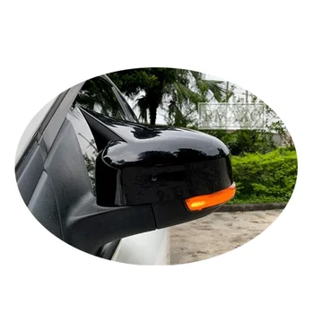 За Ford Focus 2012-2018 Капачки на огледалата за обратно виждане на Външния вид на покритието на корпуса на огледалото за обратно виждане ABS 2 бр. Стик капачки на страничните огледала