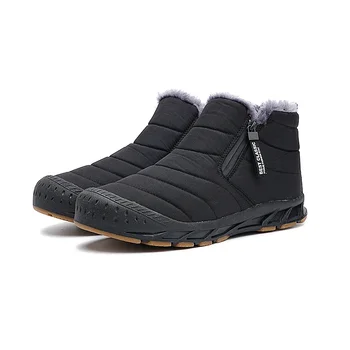 Зимни мъжки обувки Големи размери, топли плюшени мъжки ботильоны, водоустойчиви мъжки зимни обувки, двойка улични маратонки, зимни мъжки обувки