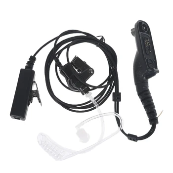 B95D черно 1.5 m/59,06-инчов слушалки за радиостанции със защита от радиация за Motorola