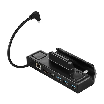 Аксесоари за пара, комплект, 1 бр., портативна докинг станция с флаш зареждане, USB кабел C, 3 порта USB3.0, gigabit Ethernet