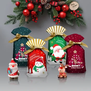  Коледен Подаръчен Пакет 2022 Коледна Подарък Кутия Бонбони, Бисквити Чанта Украса Коледен Подаръчен Пакет За Детски Рожден Ден Навидад