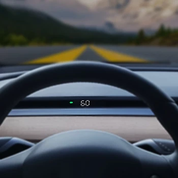 Главоболие, HUD дисплея за електроника Tesla Model 3 Model Y, цифров скоростомер, указател на завоя, Позицията на предаване, автомобилни аксесоари