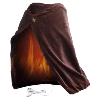 Топло руното шал и обвивка с USB-топъл, Интелигентно Одеяло с електрически нагревател, Наколенник за дома