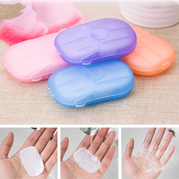 Преносима сапунена високо качество на хартия, използвана в различни ситуации, за да проверите за къпане и туризъм, просто в експлоатация на Мини-сапун за почистване на ръце